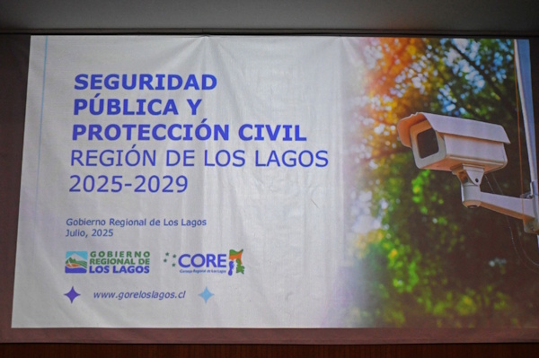 Gobernador Alejandro Santana presenta Plan Estratégico de Seguridad Pública y Protección Civil para la Región de Los Lagos
