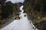 Intendente inspecciona obras de mejoramiento de la ruta V-69  de la Red Interlagos del sector Ralún en Cochamó