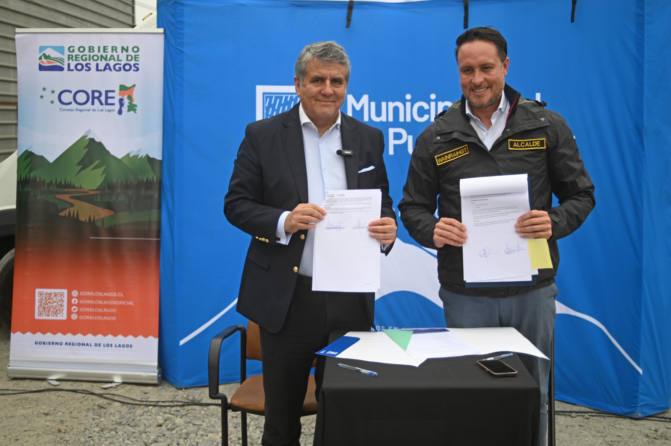 Gobierno Regional y Municipalidad de Puerto Montt concretan convenio para pavimentación de calles Génesis e Inmaculada
